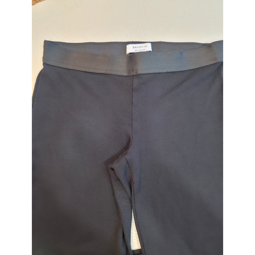 Bailey 44 Black Ponte Knit Slim Fit Front Seam Pull On Pants Small - Picture 3 of 5